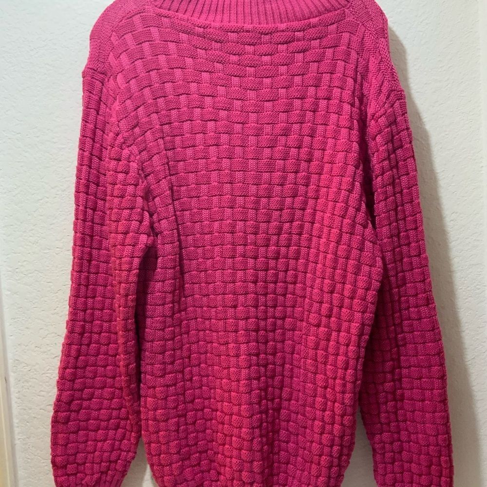 New Manfinity Solid Cable Knit Sweater Size Xl View 6